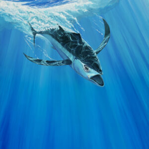 Longfin painting by Paul Elder