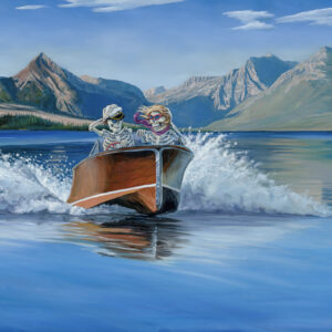 Speedboat Lake painting by Paul Elder