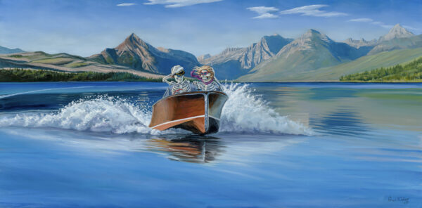 Speedboat Lake painting by Paul Elder